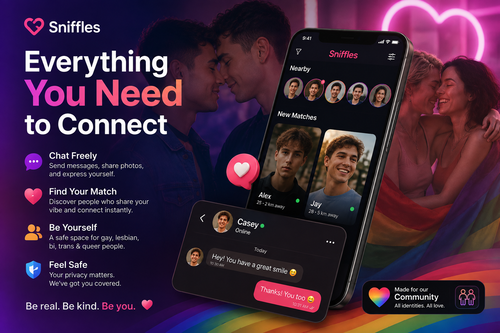 sniffles app lgbt