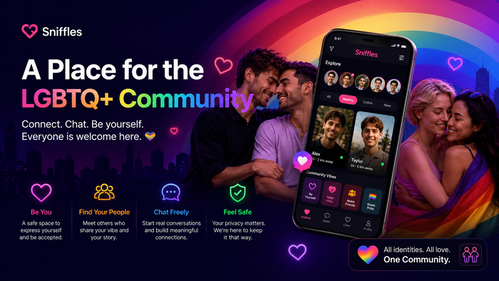 sniffles app only for gay men